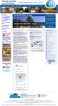 RE/Advantage Board Web Design - Passaic County BOR